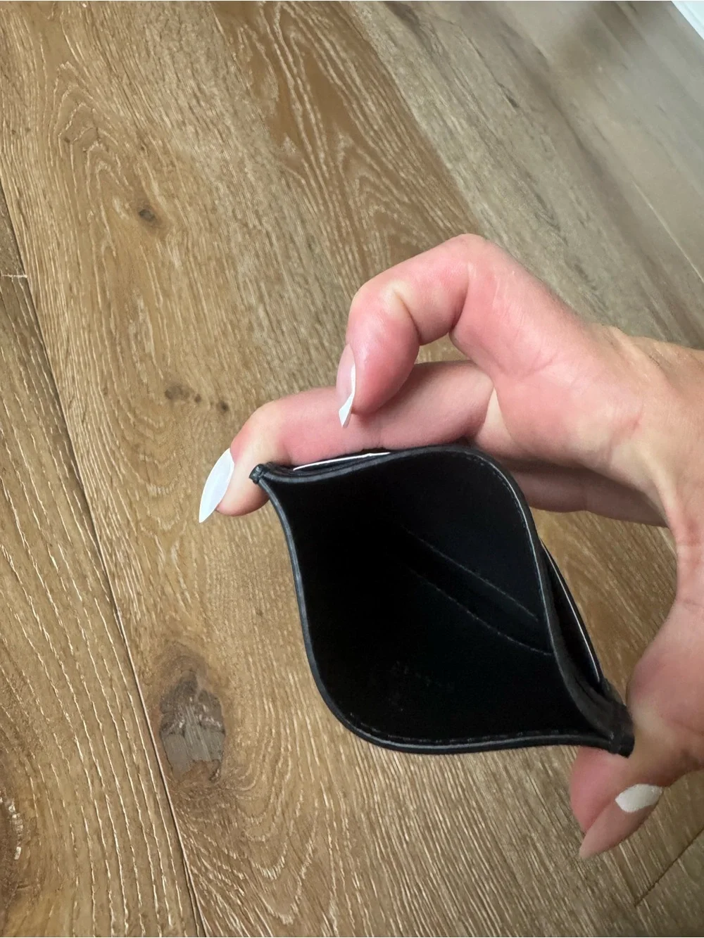 Gucci Black GG Embossed Leather Card Case